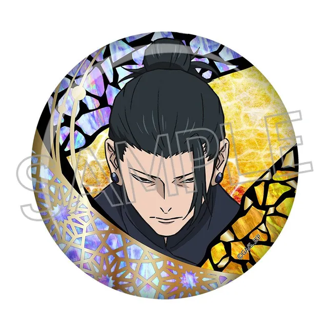 kameco-jujutsu-kaisen-geto-button-foil-stamp-wei-blech image 1
