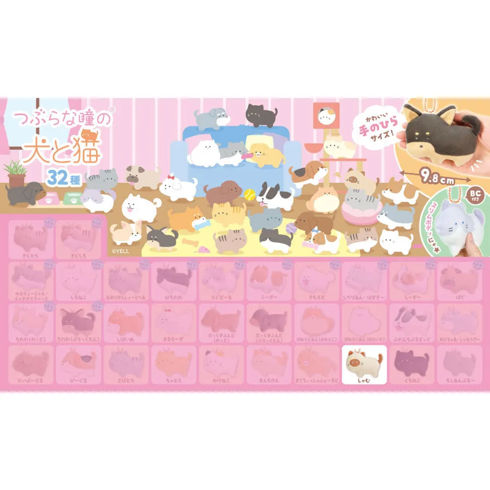 kameco-tsuburainuneko-pl-schanh-nger-cats-siam-9-8-cm image 1