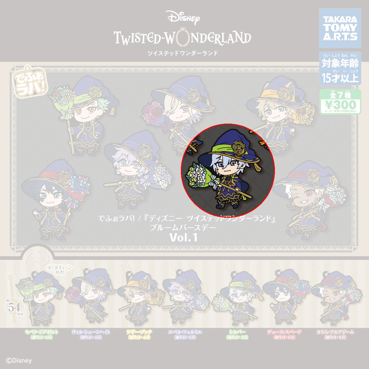 twisted-wonderland-silver-anh-nger-bloom-birthday-vol-1 image 1