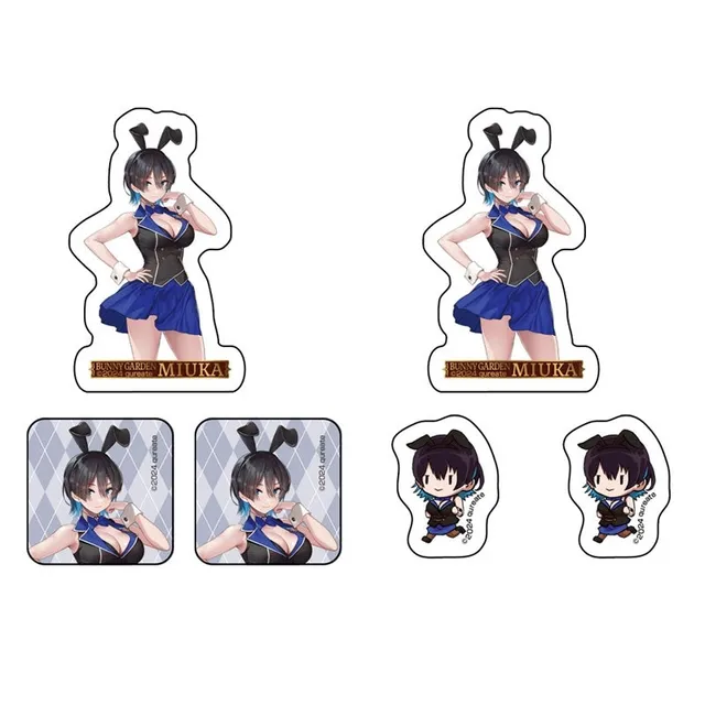 cospa-bunny-garden-miuka-sticker-set-6-aufkleber-papier image 1