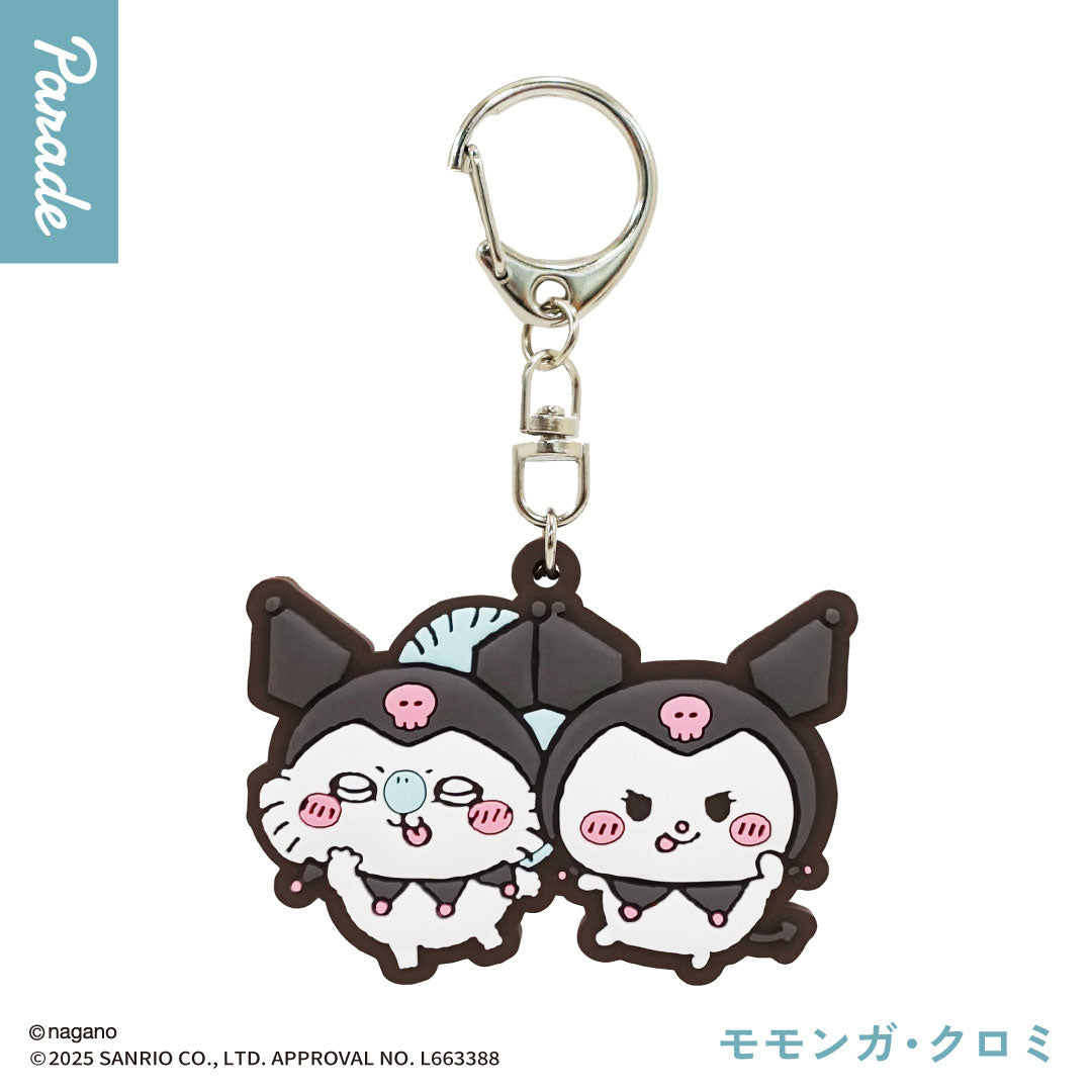chiikawa-x-sanrio-anh-nger-momonga-kuromi-6-cm image 1