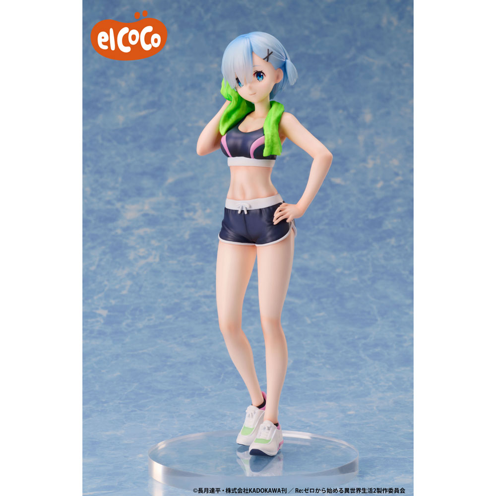 kameco-figur-re-zero-rem-sports-wear-1-7-elcoco-22-4cm image 2