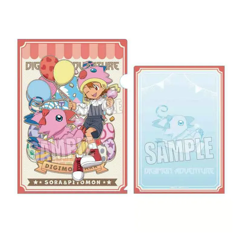 kameco-digimon-sora-biyomon-clearfile-don-quijote-a4-pp image 1