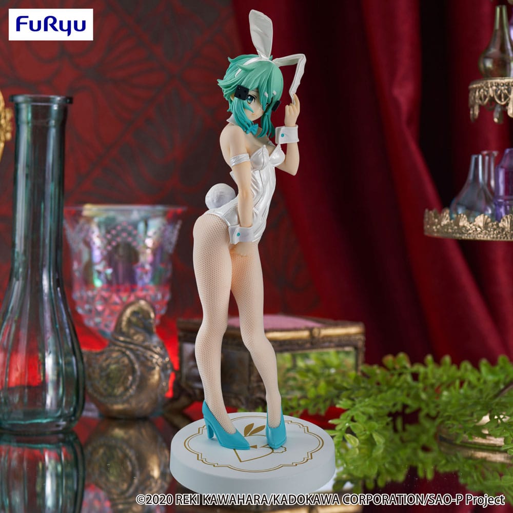 furyu-bicute-bunnies-sinon-white-pearl-ver-pvc-figur-28-cm image 2