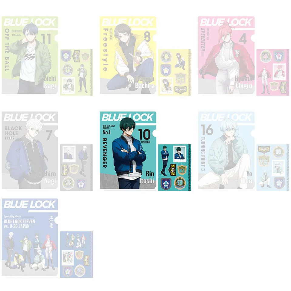 kameco-poster-blue-lock-rin-itoshi-clearfile-a4-mit-sticker image 1