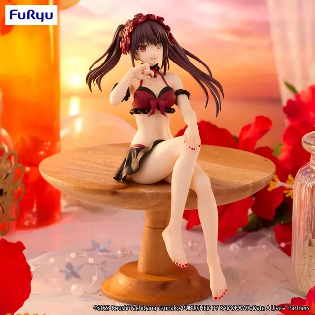 date-a-live-kurumi-tokisaki-noodle-stopper-figur-swimsuit-15cm image 1