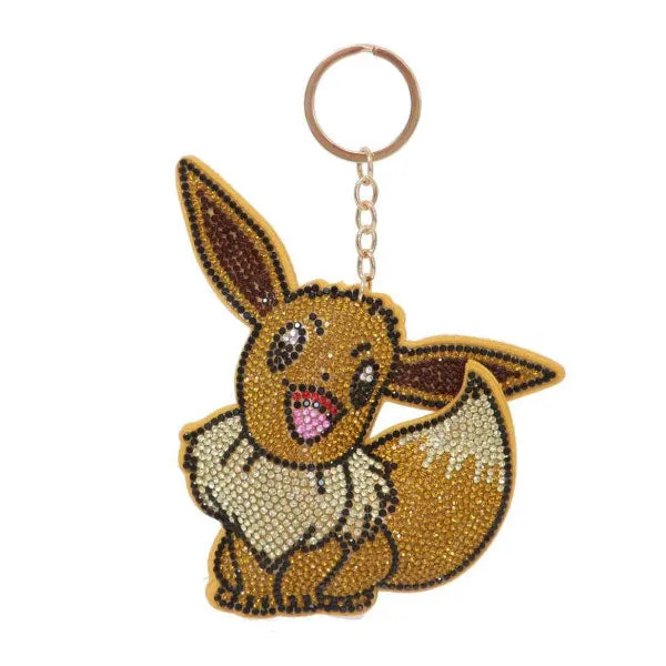 kameco-anh-nger-pokemon-evoli-kunstleder-glitzer-12-cm image 1