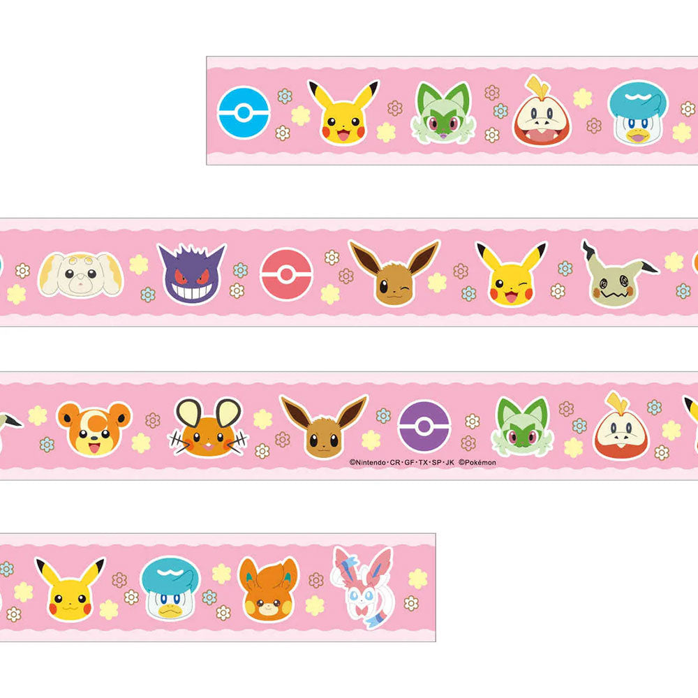 kameco-pokemon-paldea-masking-tape-pink-1-5cm-x-3m image 2