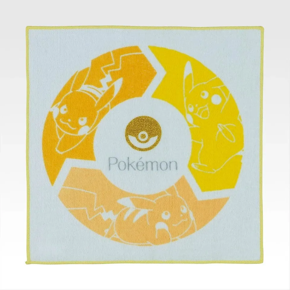 kameco-pokemon-pikachu-handtuch-30th-anniversary-23x23cm image 1