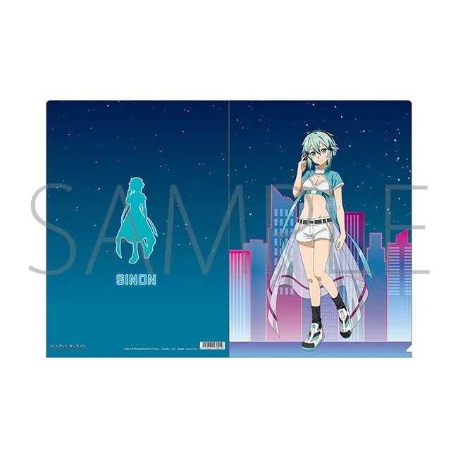 kameco-sword-art-online-sinon-clearfile-cyber-neon-din-a4 image 1