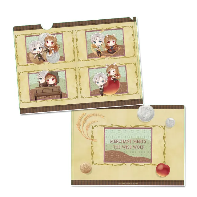 kameco-spice-and-wolf-holo-clearfile-din-a4-puchichoko-chibi image 1