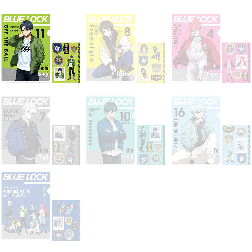 kameco-blue-lock-isagi-clearfile-stickerbogen-set-h-prize-din-a4 image 1
