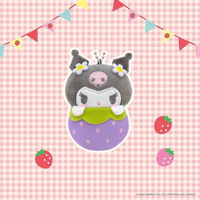 sanrio-kuromi-strawberry-pl-schanh-nger-6-5-cm-pl-sch image 1