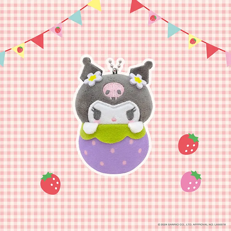 sanrio-kuromi-strawberry-pl-schanh-nger-6-5-cm-pl-sch image 1