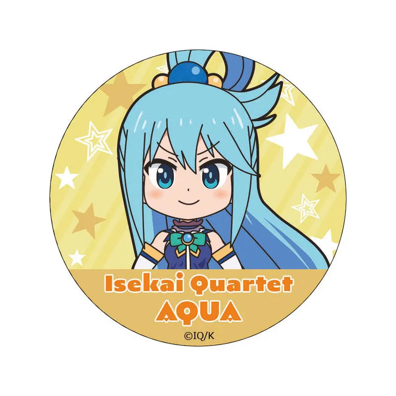 kameco-isekai-quartet-aqua-button-5-4cm-wei-blech image 1