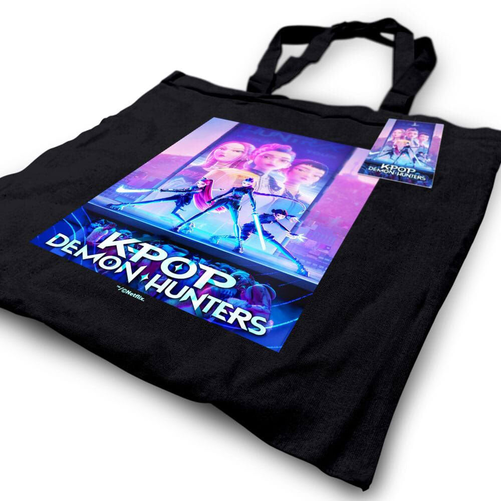kameco-kpop-demon-hunters-huntr-x-tragetasche-35x41-baumwolle image 2