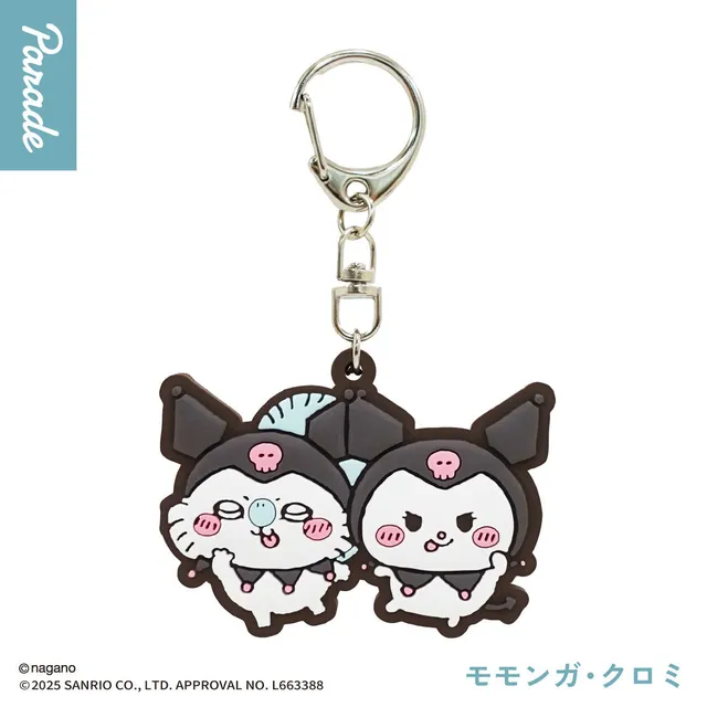 chiikawa-x-sanrio-anh-nger-momonga-kuromi-6-cm image 1