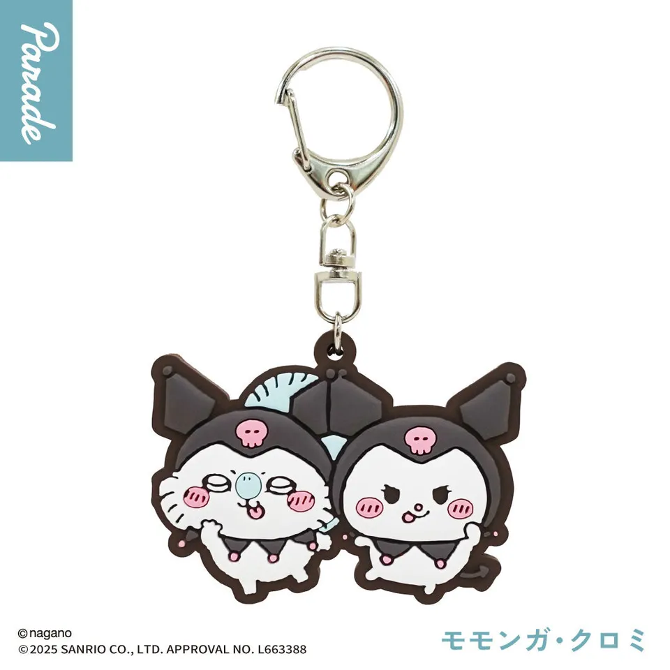 chiikawa-x-sanrio-anh-nger-momonga-kuromi-6-cm image 1