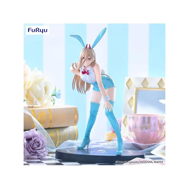 furyu-chainsaw-man-power-bicute-bunnies-figur-hellblau image 1