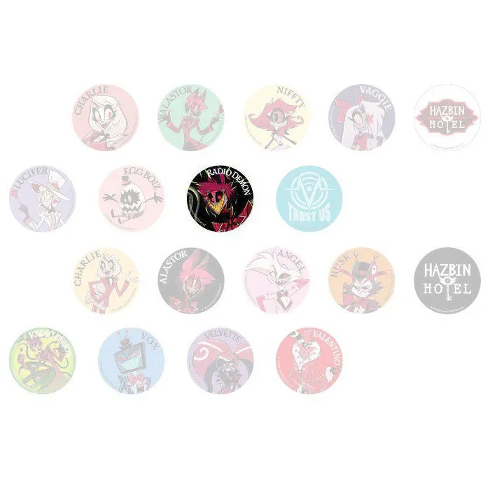 kameco-buttons-hazbin-hotel-radio-demon-button-5-6-cm-black-balloon image 1