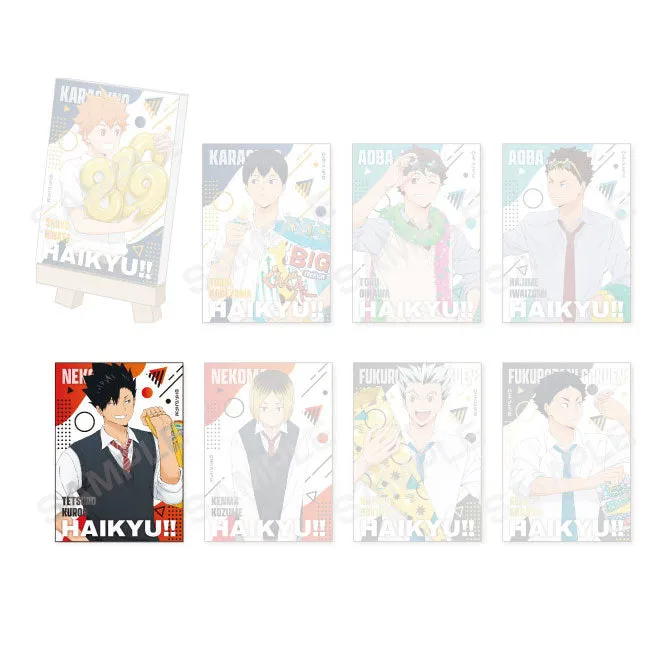 haikyuu-kuroo-party-canvas-board-aufsteller-tetsuro-holz-5x7cm image 1