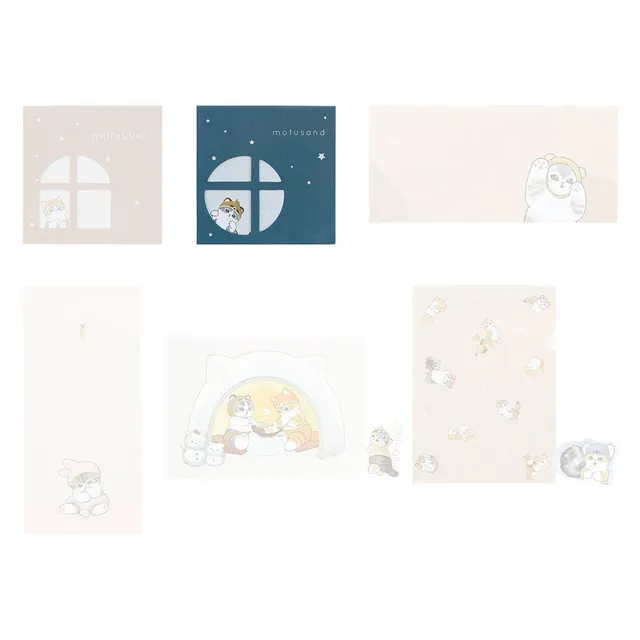 mofusand-warm-weather-memo-block-g-prize-11x11-cm image 1