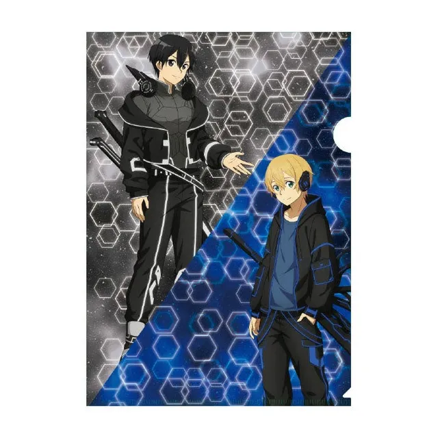 kameco-clearfile-sao-kirito-eugeo-edion-metallic-shine-din-a4 image 1