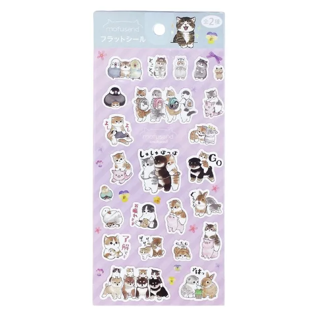 mofusand-stickerbogen-a-katzen-sticker-20x9-cm image 1