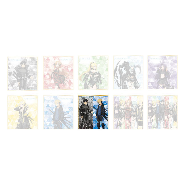 kameco-shikishi-sao-kirito-eugeo-metallic-edion-12-cm image 1