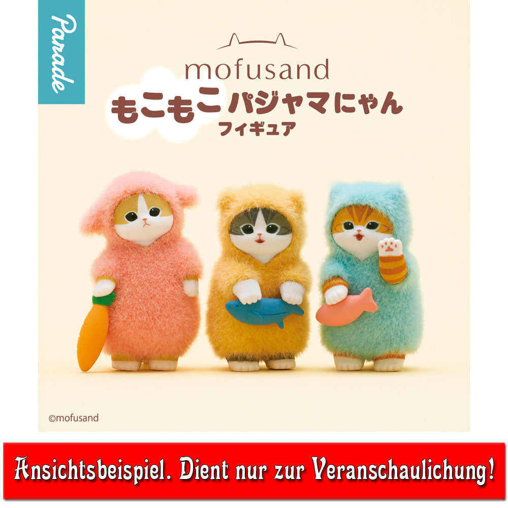 mofusand-fluffy-pajama-nyan-figur-blau-5-6-cm-pvc image 2