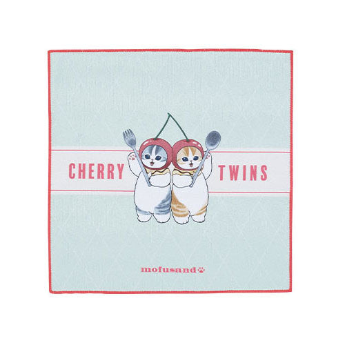 mofusand-cherry-twins-handtuch-fruit-parlor-30-cm image 1