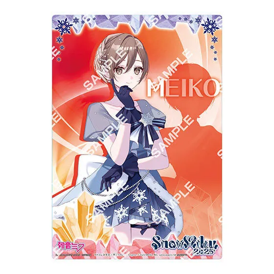 kameco-vocaloid-meiko-clearposter-snow-miku-2025-a5 image 1